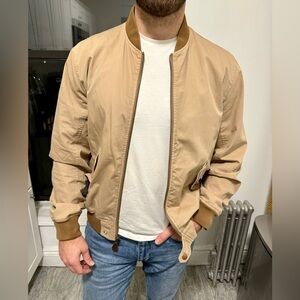 J. Crew Wallace & Barnes Men’s Tan Bomber Jacket